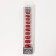 Patch nails, 12 pcs, with adhesive plates, a soft square shape, with sparkles, red