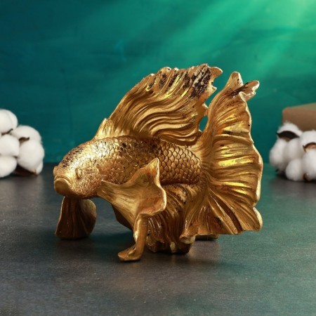 Figure "Golden Fish" 21x14x15cm, gold with gilding-1