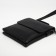 Male bag on the Textura valve, external pocket, black color