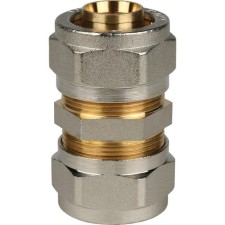 Connecting coupling stout SFS-0005-000026, D = 26 x 26 mm, for metal-plast. pipes, screw