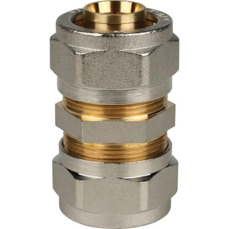 Connecting coupling stout SFS-0005-000026, D = 26 x 26 mm, for metal-plast. pipes, screw