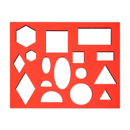 Stencil of geometric figures No. 1-2