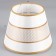 Lampshade e27 white-gold 25x25x19 cm