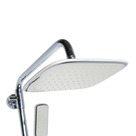 Shower system Accoona A8304, with a tropical shower, brass, chrome-2