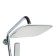 Shower system Accoona A8304, with a tropical shower, brass, chrome