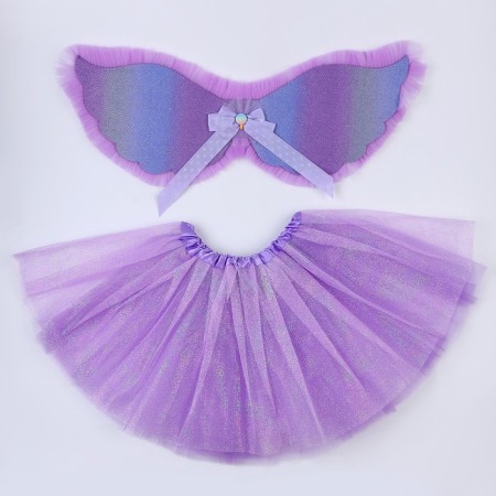 Carnival set "Fairy", 5-7 years: skirt, wings