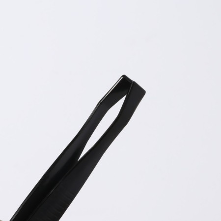 Direct tweezers, narrow, 8.5 cm, black color-4