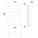 Terminus water heated towel rail "Contour" P7, 500x800 mm, lower connection, chrome