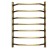 Water towel Domoterm "Laura", P7, 7 crossbars, 500 x 700 mm, bronze
