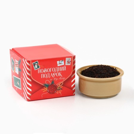 Gift set "New Year's Gift": tea with orange and cinnamon 50 g, creamless cedar cedar, 120 g.-3
