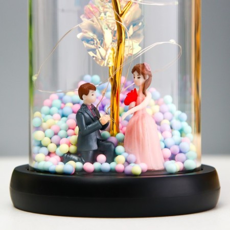 Nightlight "Fighting couple" LED from batteries 3haaa 11x11x22 cm Risalux-5