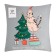 Czech on the pillow Ethel "Time to dress a Christmas tree!" 40x40 cm, velor, 100% p/e