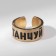 Ring with the inscription "Dance", the color of gold, dimensionless