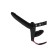 Strapon at the mount Black & Red by Toyfa, silicone, 24 cm, black color