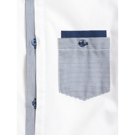 Surchachka upper for boys, height 128 cm, white color-3