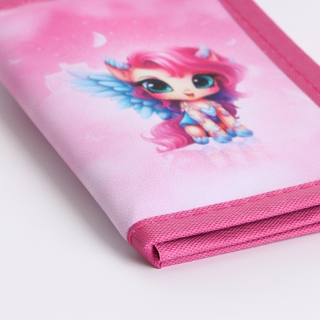 Children's wallet on Velcro "chosen", pink color-2
