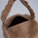 Baget bag with zipper, brown color