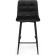Hilly stool for metal/velor, black/black 43x42x93 cm