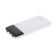 Maimi Mi3 external battery, 10,000 mAh, 2 USB, microUSB, type-C, display, 2.1 A, white
