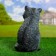 Garden figure "Raccoon with fish" 20x23x36cm