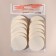 Makeup sponge, set - 12 pcs, d = 5.3 cm, white color