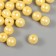 A set of beads "Pearls" d 10 mm, 250 gr, light yellow