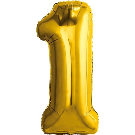 Foil ball 32 "Figure 1", gold