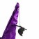 The carnival hat is “purple”, draped, with a bat, p. 56 - 58
