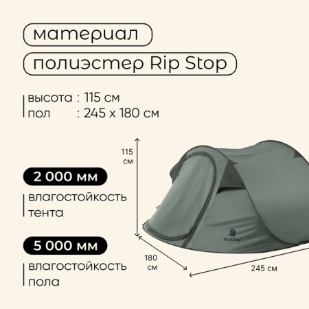TABE TURAND, Tracking Maclay Kamchatka Dark’n’Cool 3, 3-seater-2