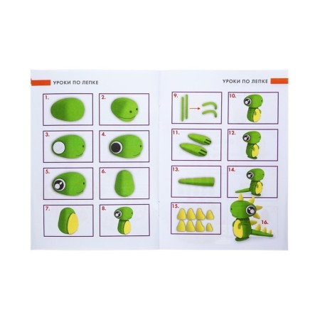 Plastic-polymer clay baked set, Brauberg, 10 colors x 20 g, with accessories-18