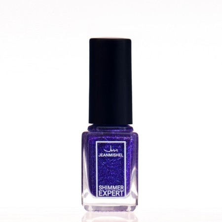 Nail polish with shimmer gel effect S109 Indigo sparkling, 6 ml