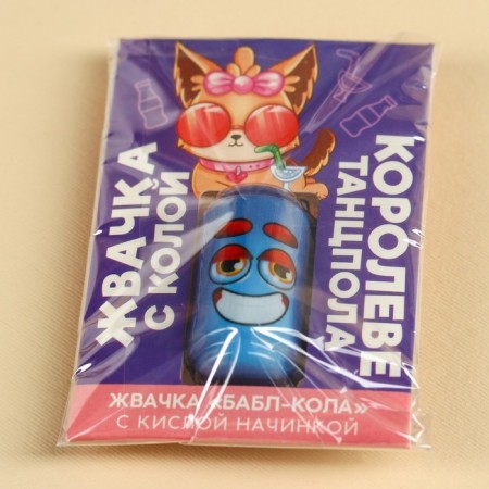 Chewing gum with sour filling "Queen of the dance floor", 1 pc.-6