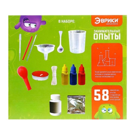 Set for experiments "Entertaining experiments", 58 experiments, 25 subjects-14
