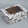 Box a gift team with a window, packaging, “best”, white, 27x10x21 cm