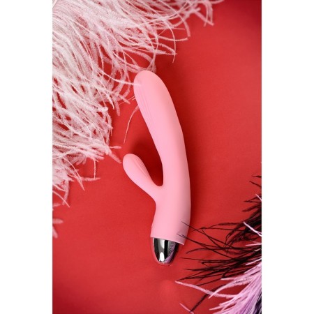 Pulsator and vibrator with heating function Eromantica EVA, silicone, pink, 20 cm-2