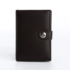 Cover for car documents and passports for magnet, brown color