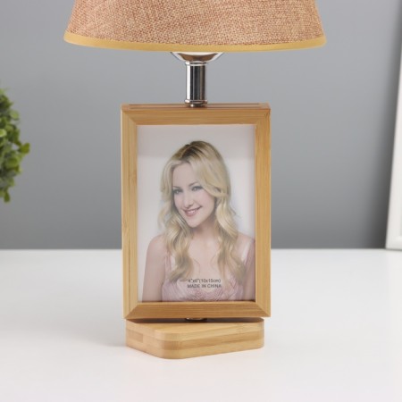 Table lamp with a photo frame 10x15cm (plastic insert) 20x20x35cm-3