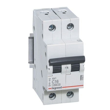 Switch aut. Legrand, 2p, C 16a, RX3, 4. 5ka 419697