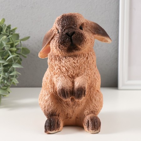 Piggy bank "Rabbit No. 4 Siamese color" height 17.5 cm, width 11.5 cm, length 11.5 cm-1