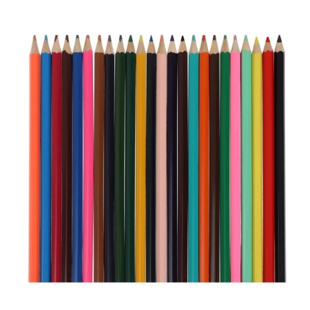 Pencils 24 colors, hexagonal, in a cardboard box-1