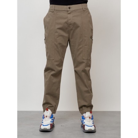 Cargo jeans men, size 56, beige color