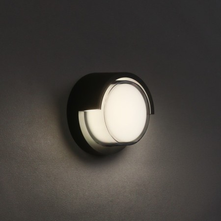 Facade lamp "City", FSD-047, 10 W, 4000K, circle, IP65, 220 V, plastic, black-3