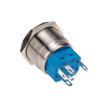 Anti-Vandal button Ø22 12V (LED) B/Fix (5C) OFF- (ON)/ON- (OFF) subvar/blue rexant-2