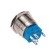 Anti-Vandal button Ø22 12V (LED) B/Fix (5C) OFF- (ON)/ON- (OFF) subvar/blue rexant