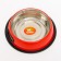A bowl with a non -slip base is a rounded color with a pen, 710 ml, red