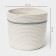 Basket for storage ladled handmade LadoM "Dorian", 25 × 25 × 22 cm, white-gray color