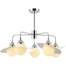 Люстра на штанге Saturn 5xG9 LED 5Вт, размер 75x75x47,5-64 см, цвет хром