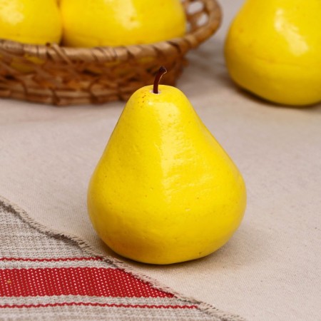 Mulyage "Chinese pear" 11 cm, yellow