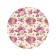 Pareo and beach rug "Flower tenderness", d = 150 cm