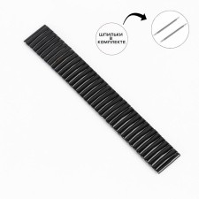 Solomon watch strap, 22 mm, metal, L-16 cm, black